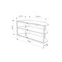 Hanah Home Soporte de TV Echo - Moca claro